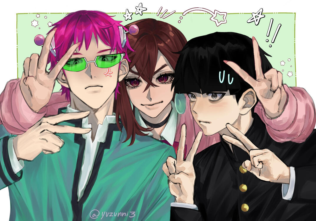 Clip Studio Paint (Saiki K, Dandadan, Mob Psycho)